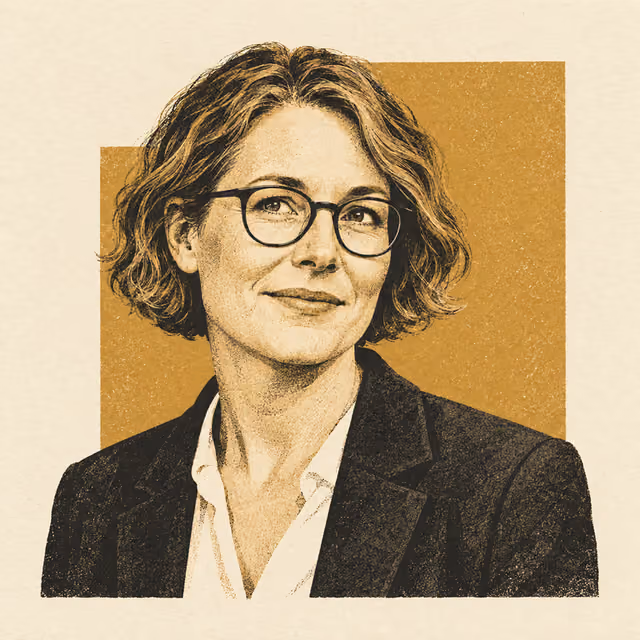 Illustrated portrait of Ines Halvorsen-Tan.