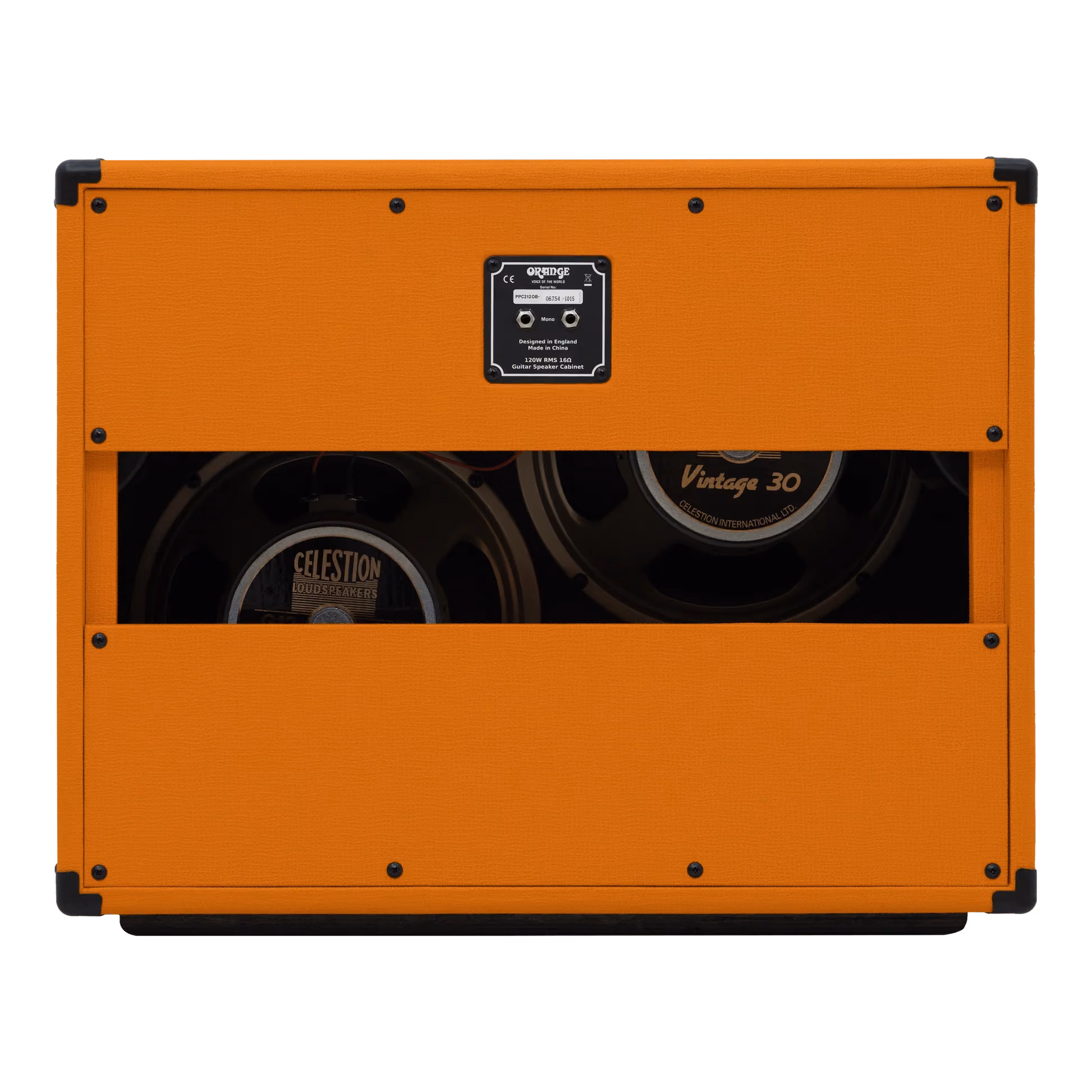 The inside of a guitar amp cabinet, viewed from behind, showing its speakers and magnets, the last physical stage before sound reaches the air.