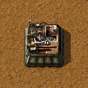 An Assembling Machine 1, the entity used from the start of the game to run a recipe unattended once its ingredients are placed in by hand