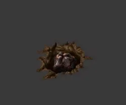 A wiki animation of a worm's attack, firing an acid projectile at a target from a fixed position without moving