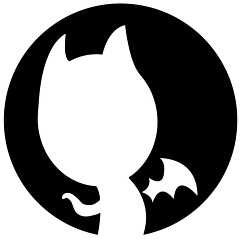 Black cat emblem used as Lion Yuu's portrait.