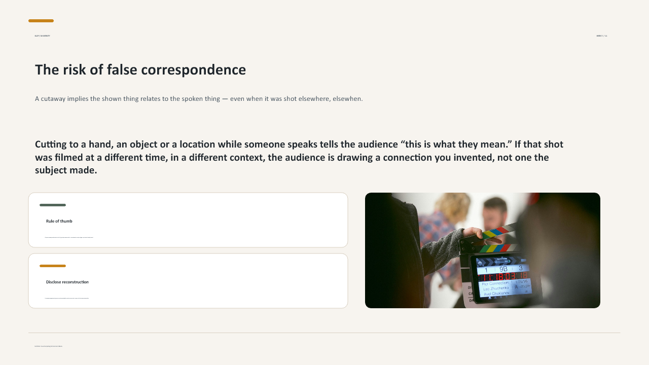 Slide 11 of 25: Week 5 Interview and Observation