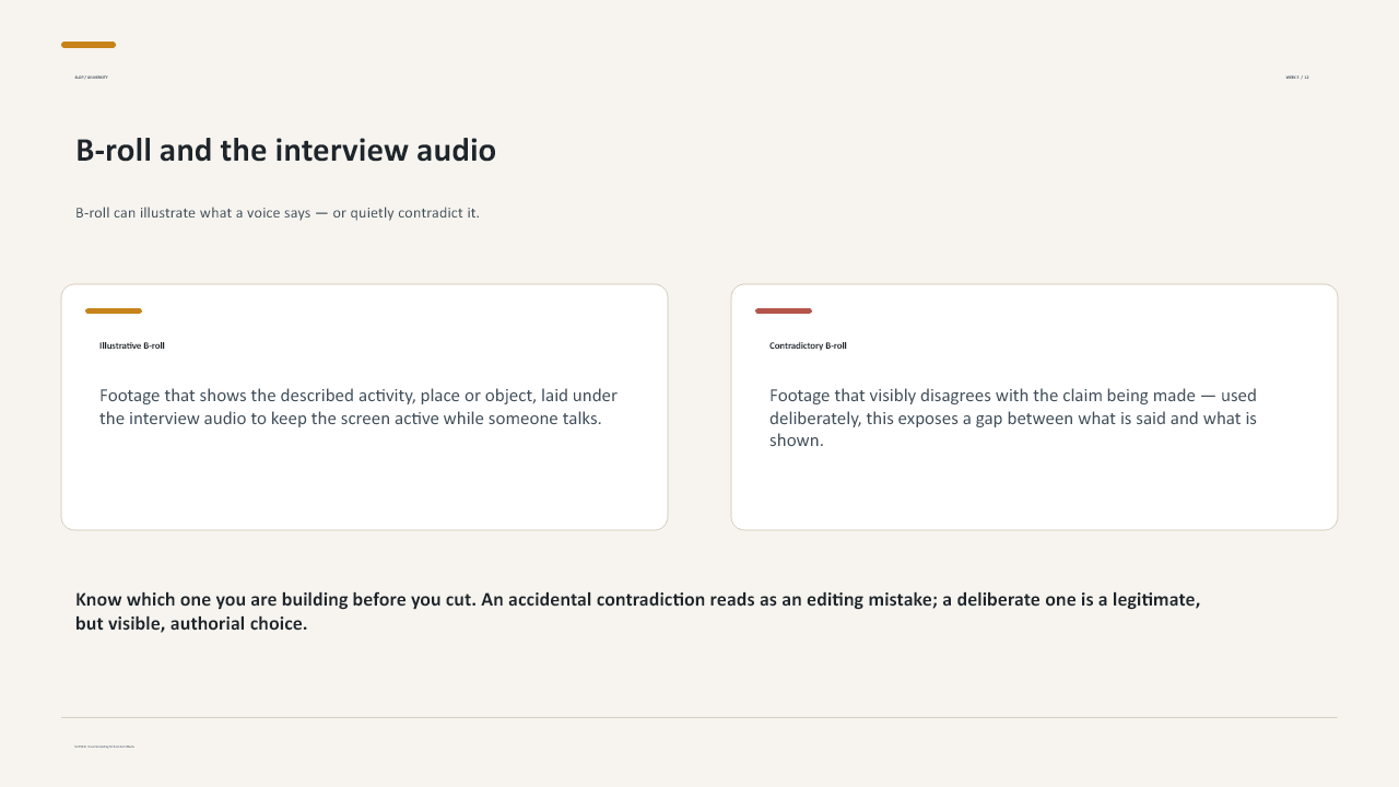 Slide 12 of 25: Week 5 Interview and Observation