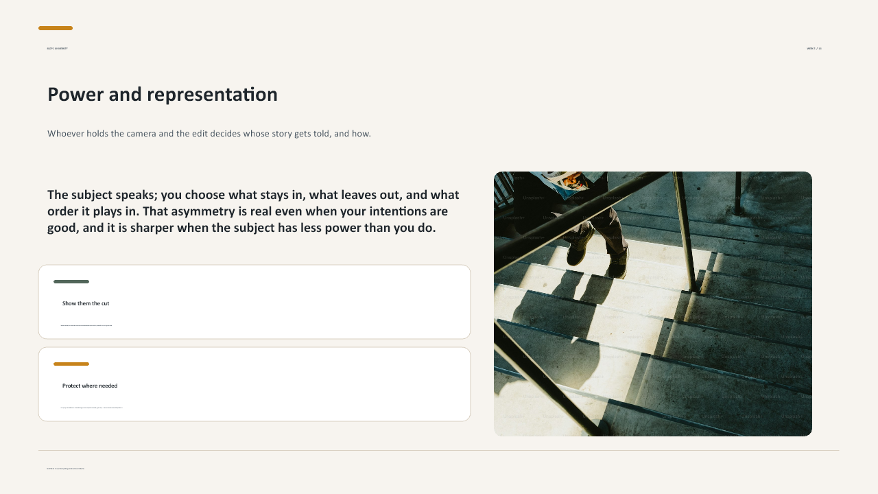 Slide 14 of 25: Week 5 Interview and Observation