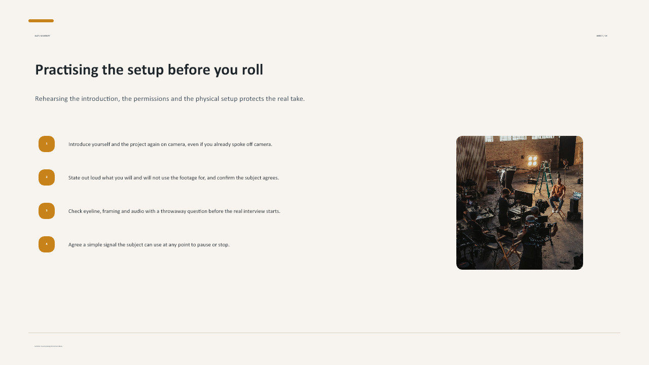 Slide 9 of 25: Week 5 Interview and Observation