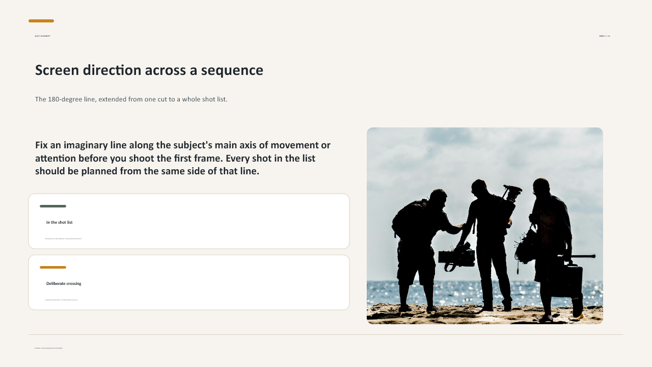 Slide 13 of 26: Week 6 Storyboards and Production Plans