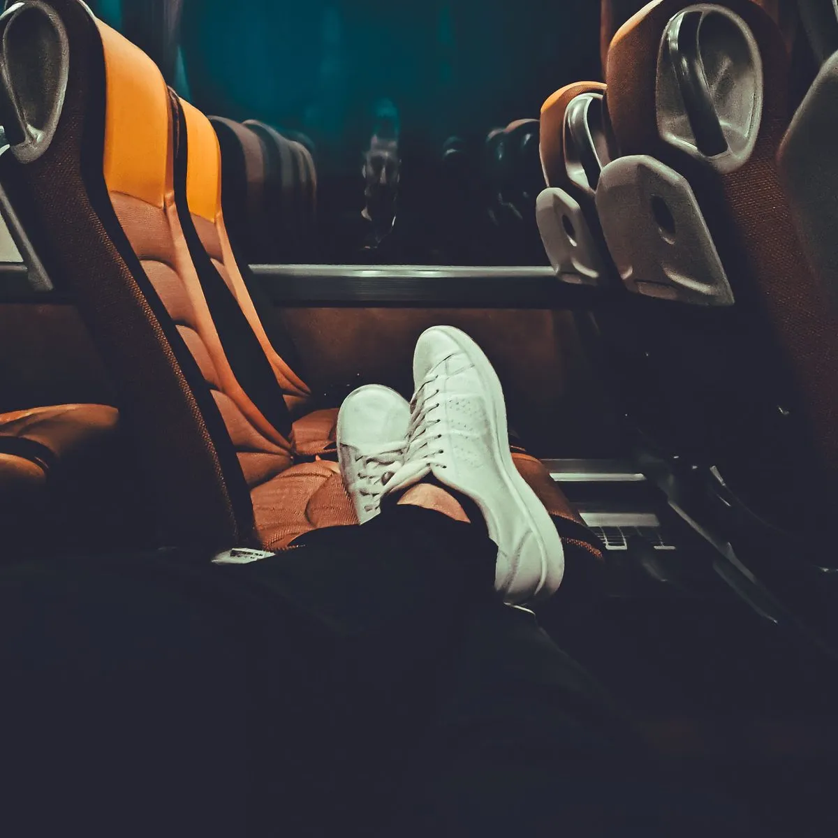 Bad manner: feet up across the seats on a bus, occupying more than one
seat's worth of space at once.