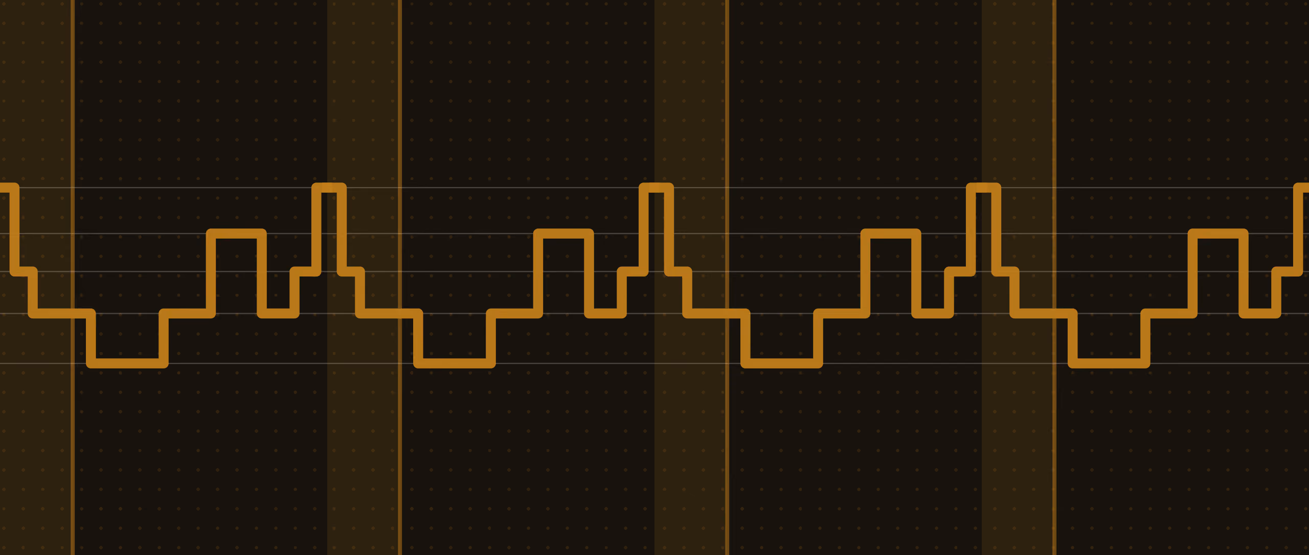 A hypnogram drawn as a two-ink print: a black stepped line descends from awake through light sleep to the deep stage, then climbs back through REM over ninety minutes. A gold band shades the first twenty minutes, and a small circle marks where the line still sits in light sleep when that band ends.